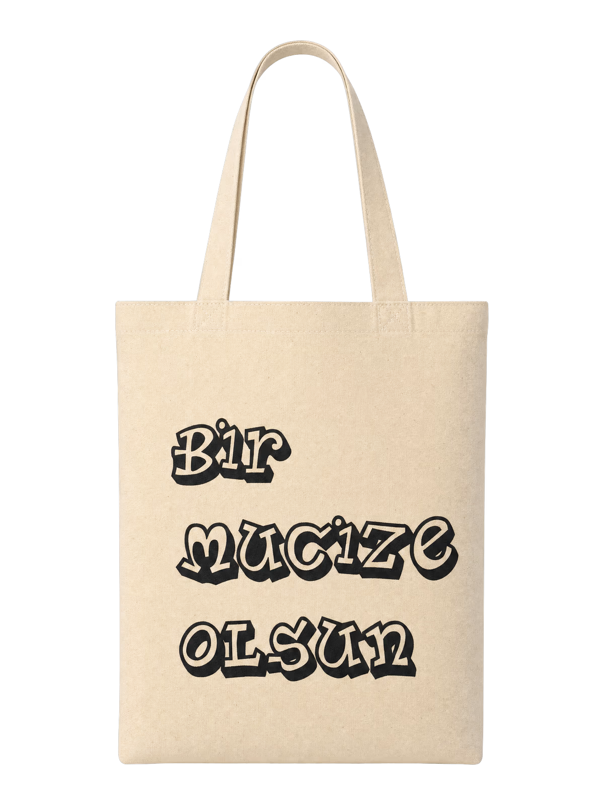 Sevgililer Günü Bez Çanta - Mucize Olsun Yazılı - Özel Üretim Çanta