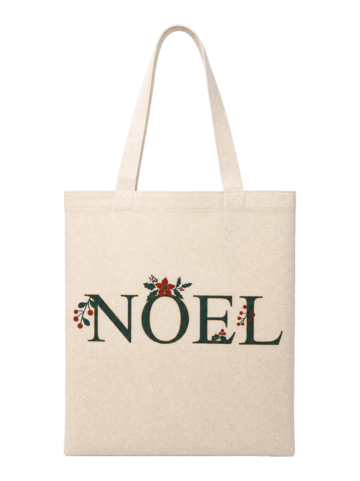 Yılbaşı Bez Çanta - Noel Yazılı - Özel Üretim Çanta