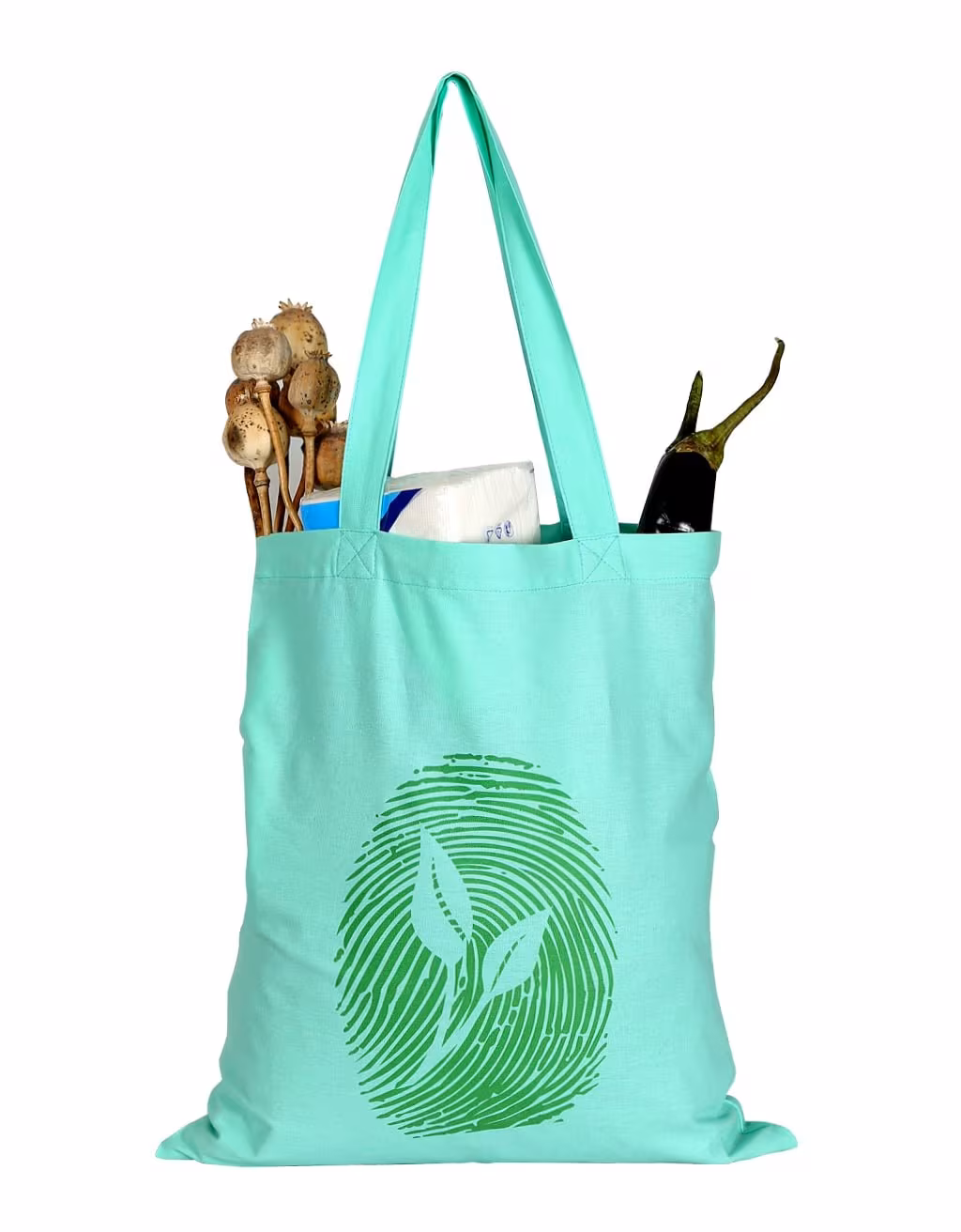 Sapling Green - Baskılı Bez Çanta