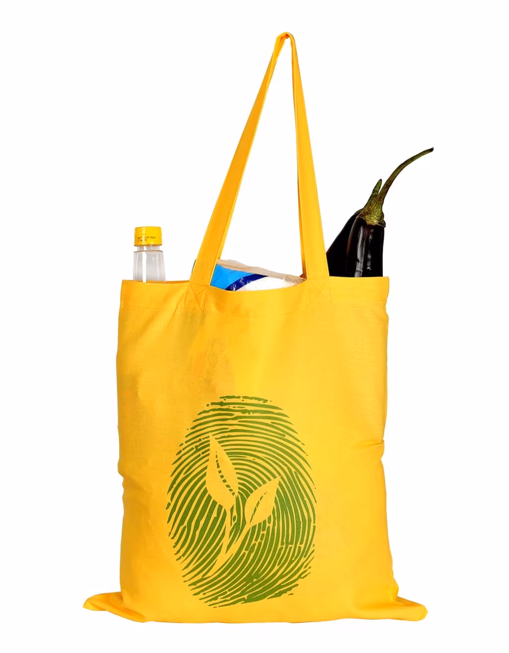 Sapling Yellow - Baskılı Bez Çanta