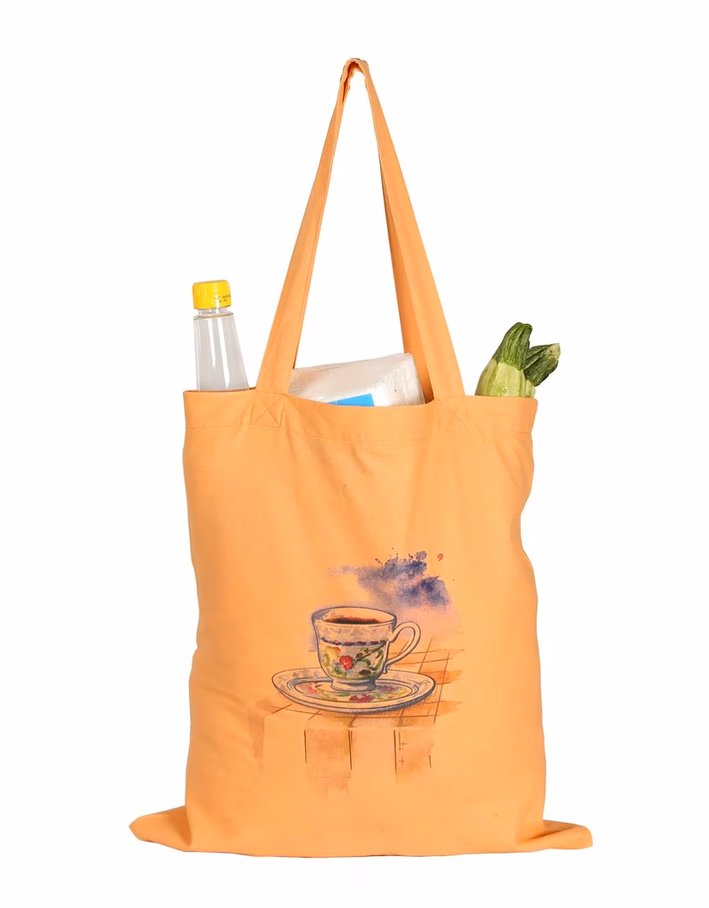 Turkish Coffee Orange - Baskılı Bez Çanta