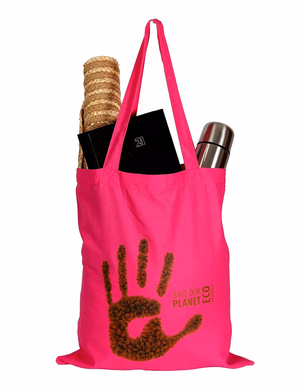 Save Our Planet Pink - Baskılı Bez Çanta