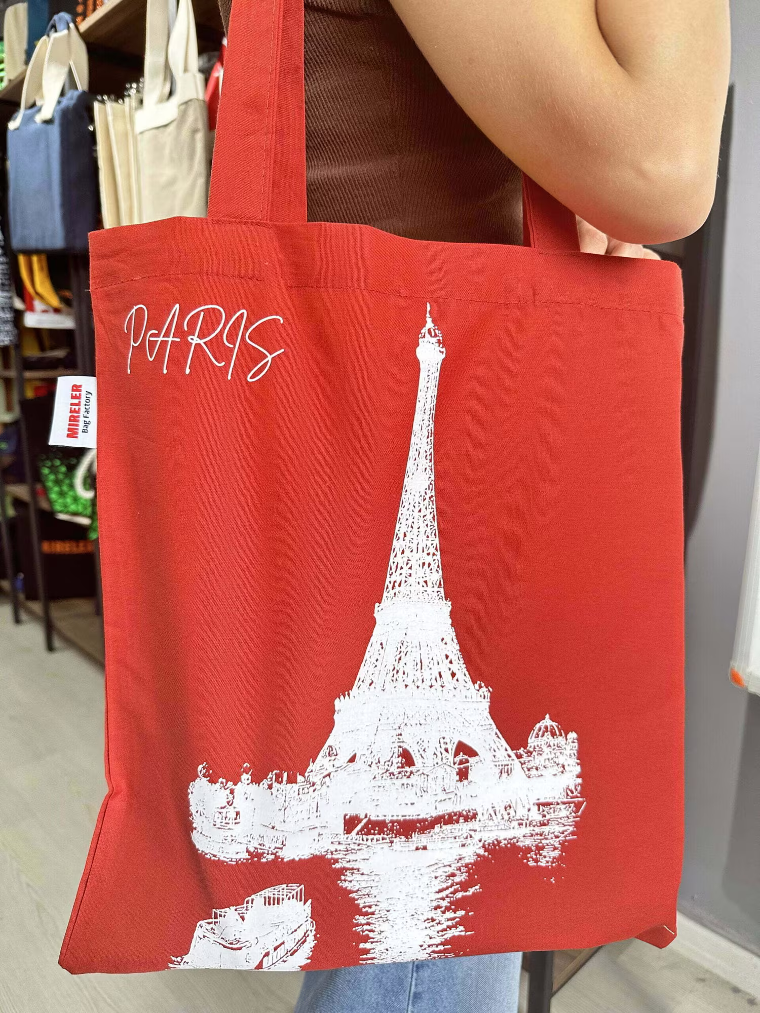 Bez Kırmızı Paris Baskılı 5