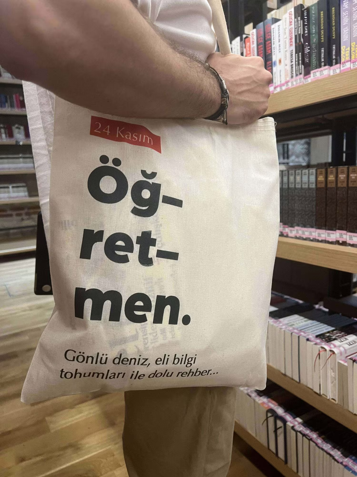 Öğretmenler Günü Bez Çanta - 24 Kasım Yazılı 3