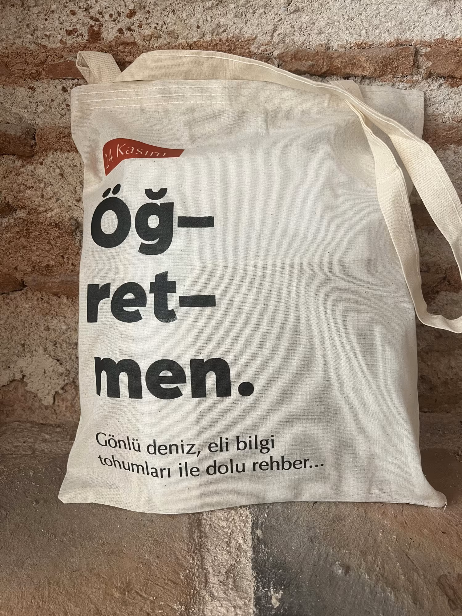 Öğretmenler Günü Bez Çanta - 24 Kasım Yazılı 5