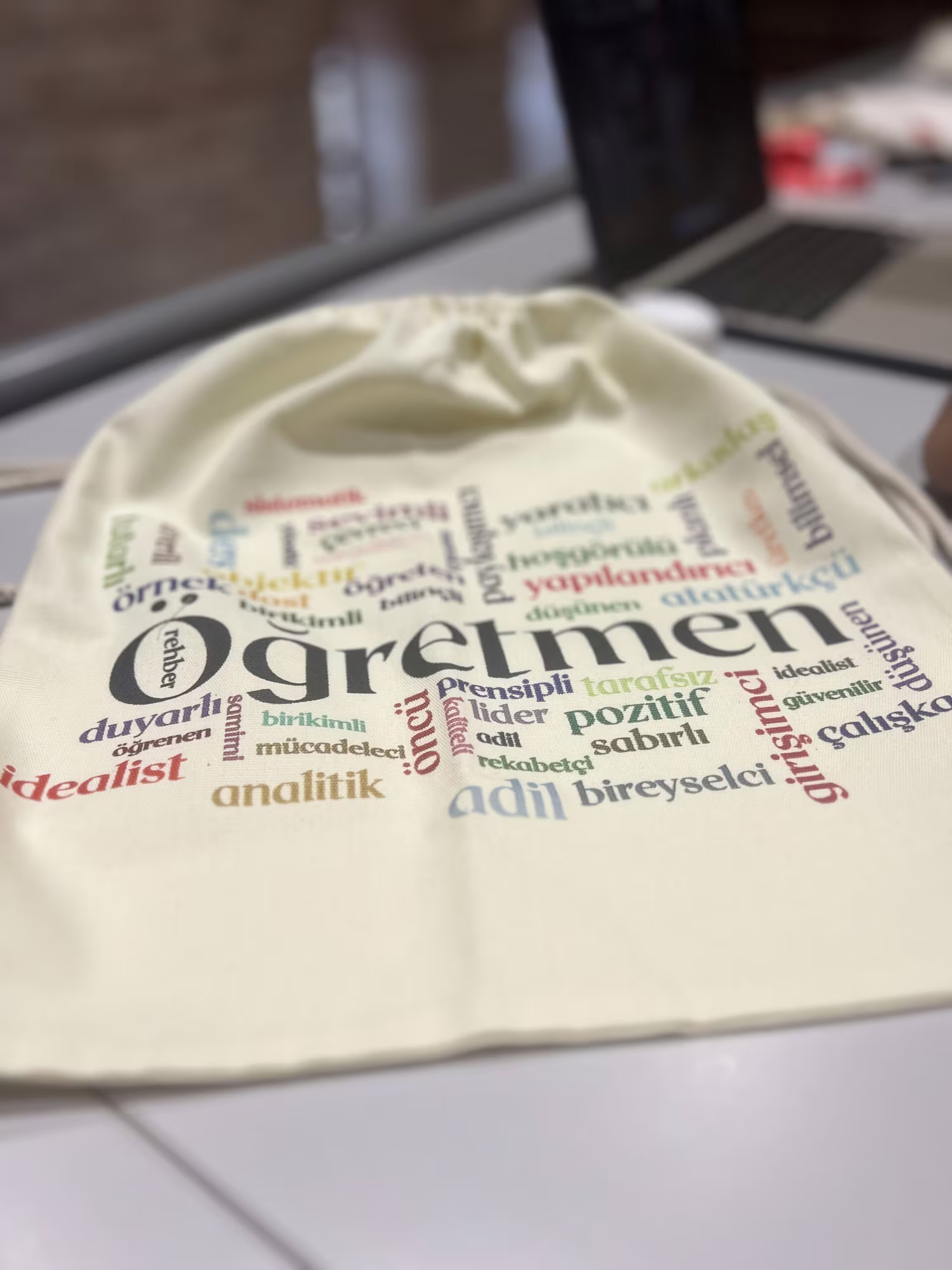 Öğretmenler Günü Bez Çanta - Öğretmen Kelime Bulutu 5