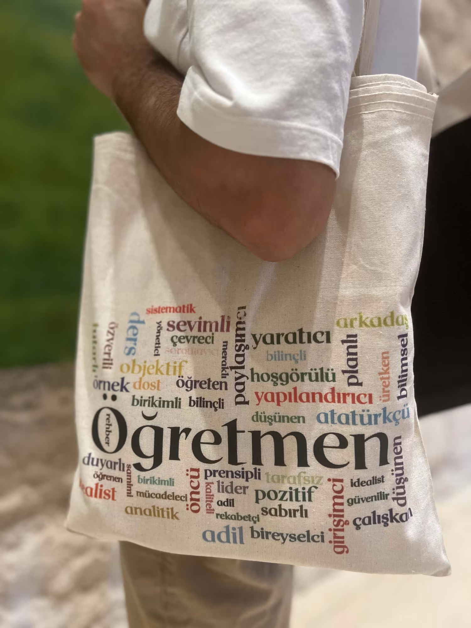 Öğretmenler Günü Bez Çanta - Öğretmen Kelime Bulutu 6
