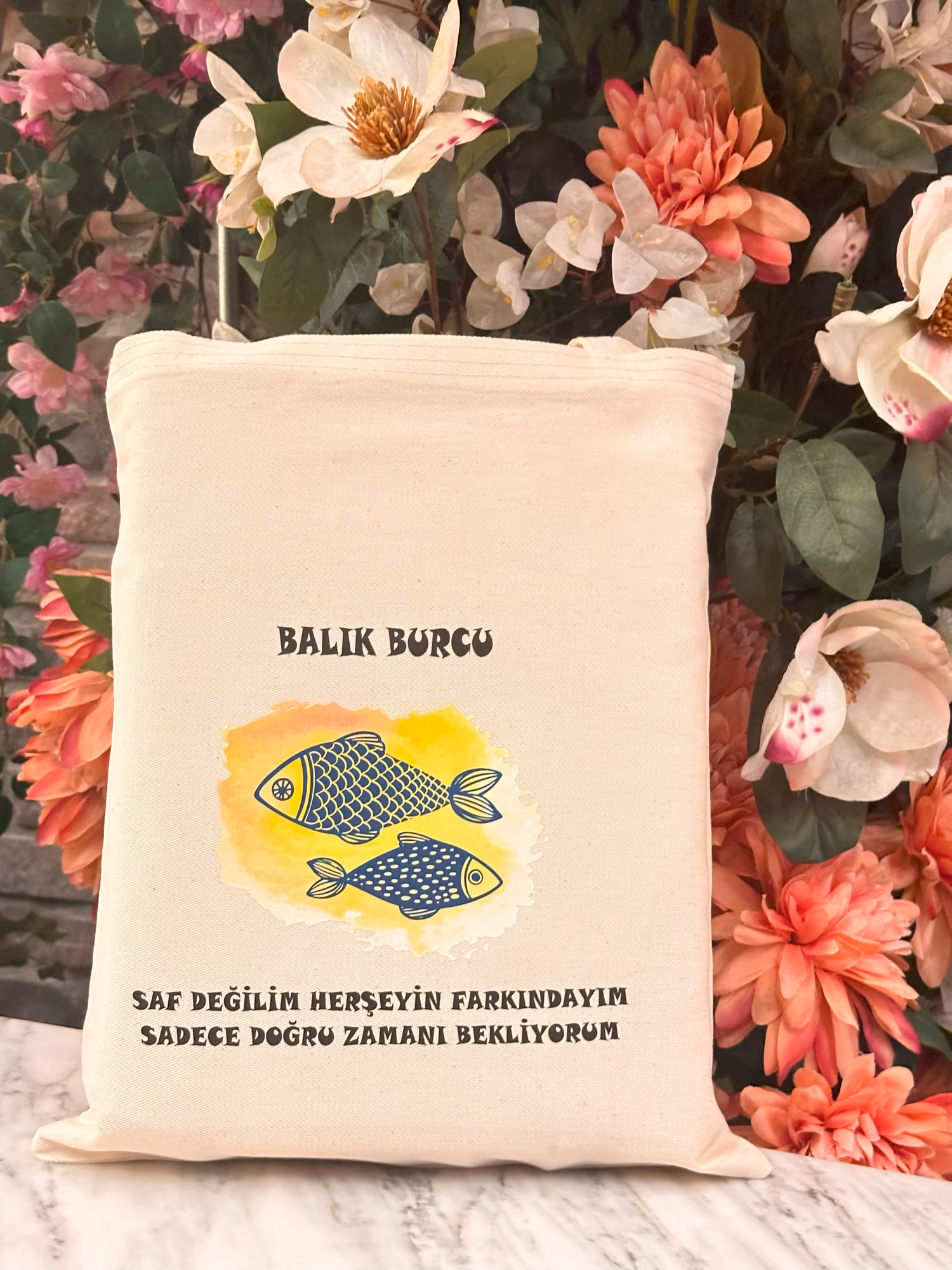Balık Burcu Tasarım Çanta 2