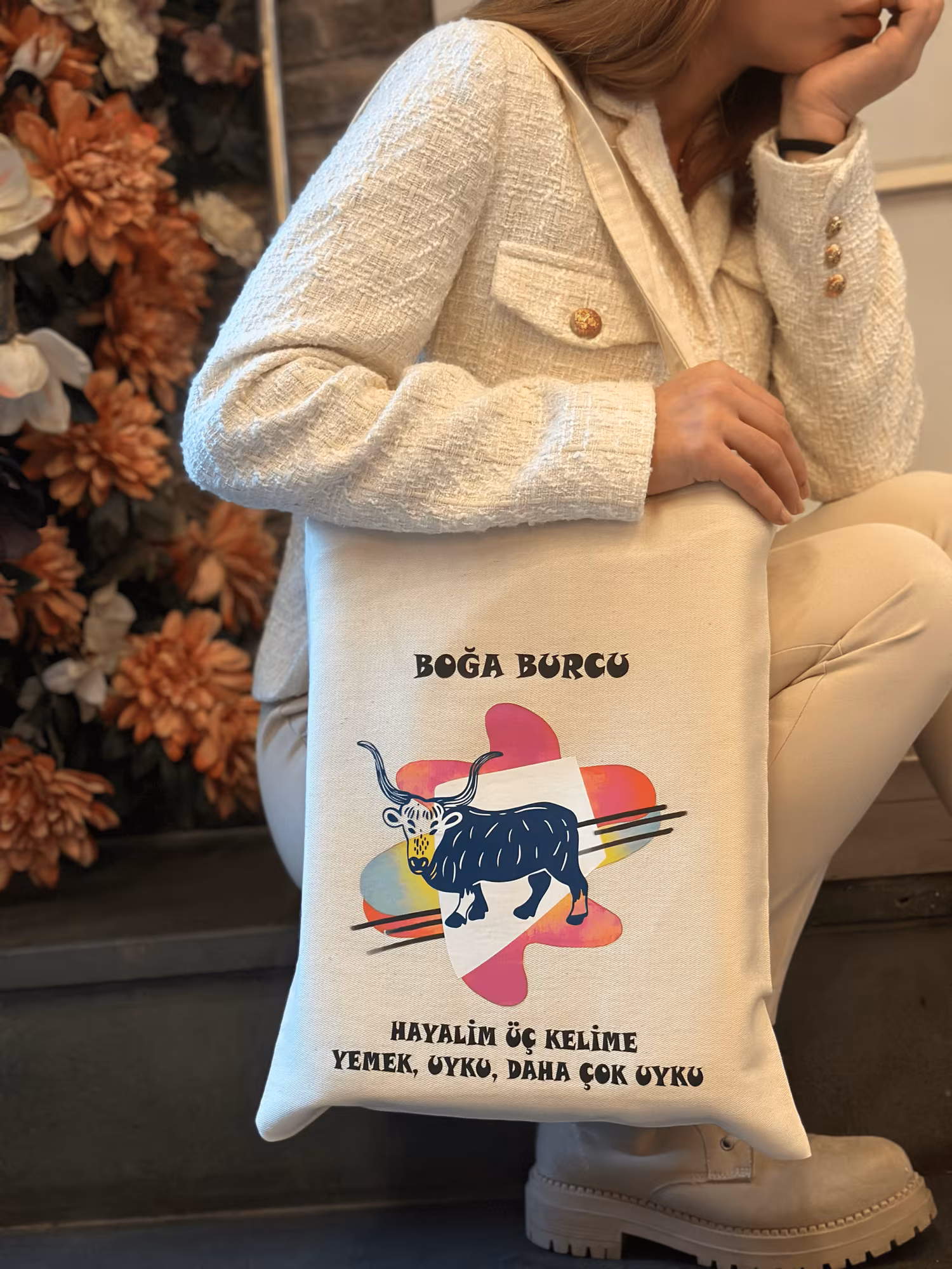 Boğa Burcu Tasarım Çanta 2