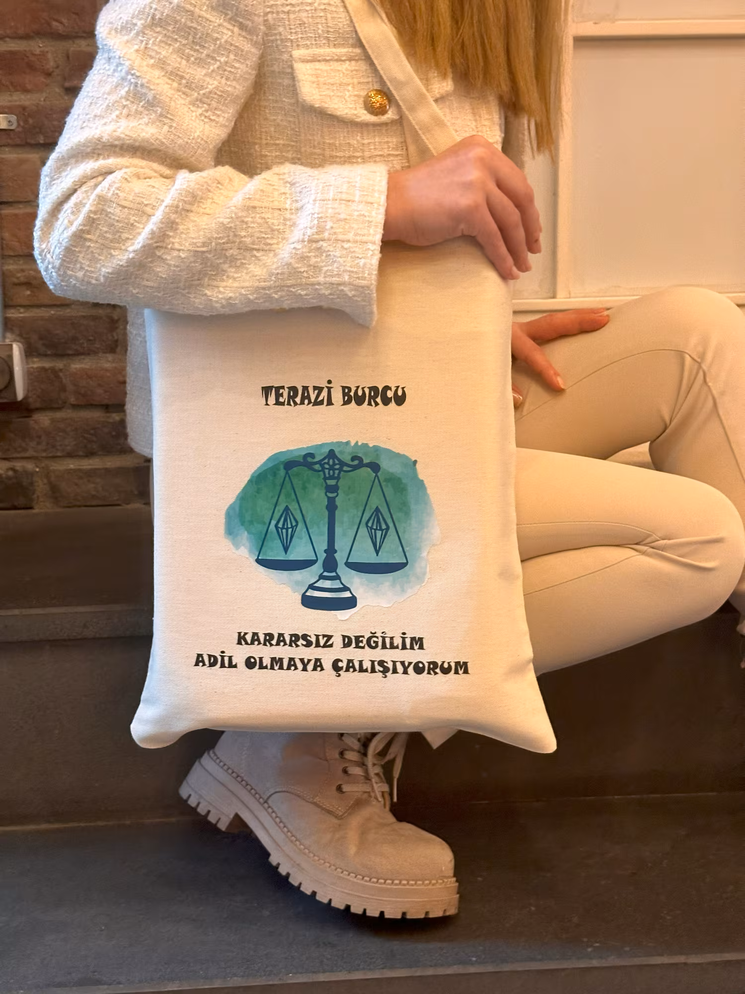 Terazi Burcu Tasarım Çanta 3