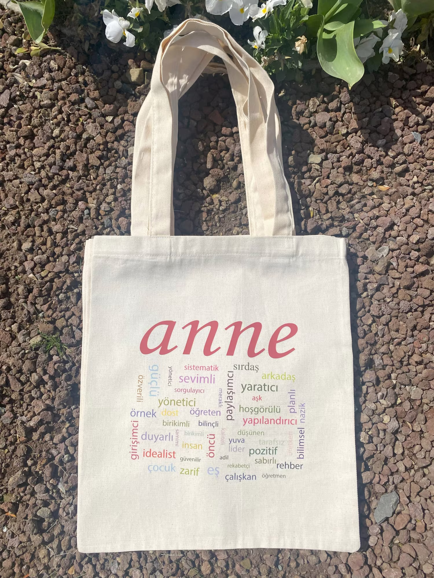 Anneler Günü Bez Çanta - Anne Kelime Bulutu 2